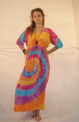 Tie Dye Long Short Sleeve Dress Sophie Twirl