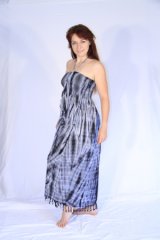 Maxi Dress Tie-Dye 'Athena' Purple
