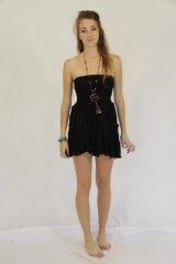 Four Layered Mini Dress Raquel Black