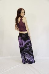 Tie Dye Long Ruched Pants Bianca Indigo
