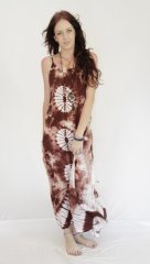 Tie Dye LongStrap Dress Angelica Brown