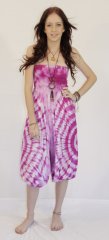 Tie Dye Long Mountain Pants Jessica Fuchsia