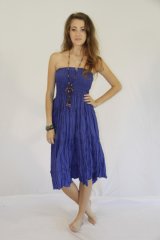 Coloured layered Dress Kelsi Blue