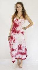 Tie Dye LongStrap Dress Angelica Red