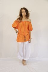 Coloured Kathy Top OrangeRed