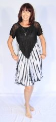 Chiffon Sleeve Dress Black