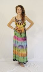 Tie Dye LongStrap Dress Angelica Rainbow