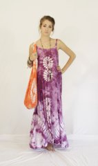 Tie Dye LongStrap Dress Angelica Orchid