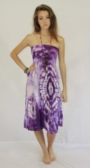 Tie Dye Layered Dress Elyse Violet
