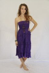 Coloured Layered Dress Kelsi Purple