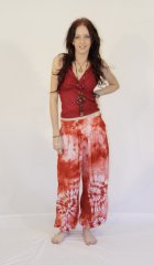 Tie Dye Long Aladdin Pants Essence DarkOrange
